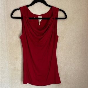 Nic & Jess Red Cowl Neck Tank Top